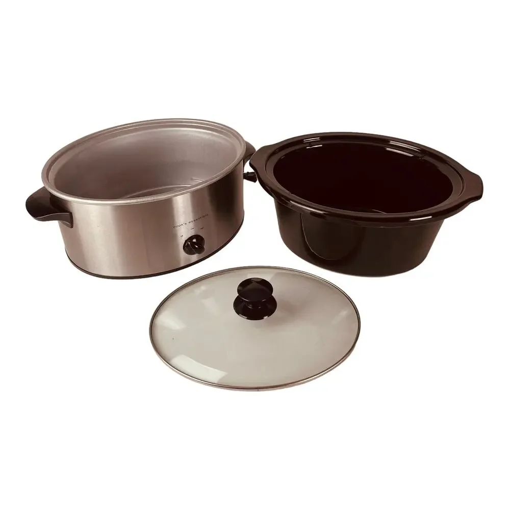 Cook's Essentials 5 qt. Slow Cooker Stainless Steel